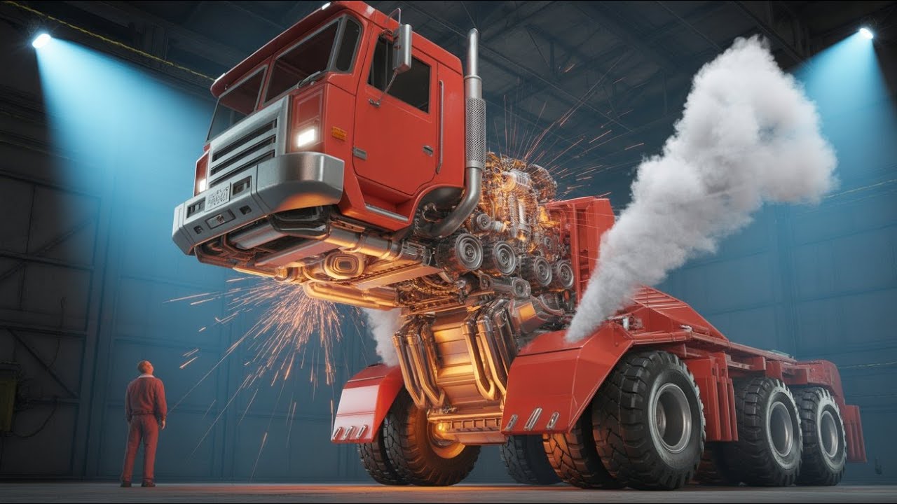 REAL LIFE TRANSFORMER Incredible Red Truck to Robot Transformation  4K CGI Sci-Fi