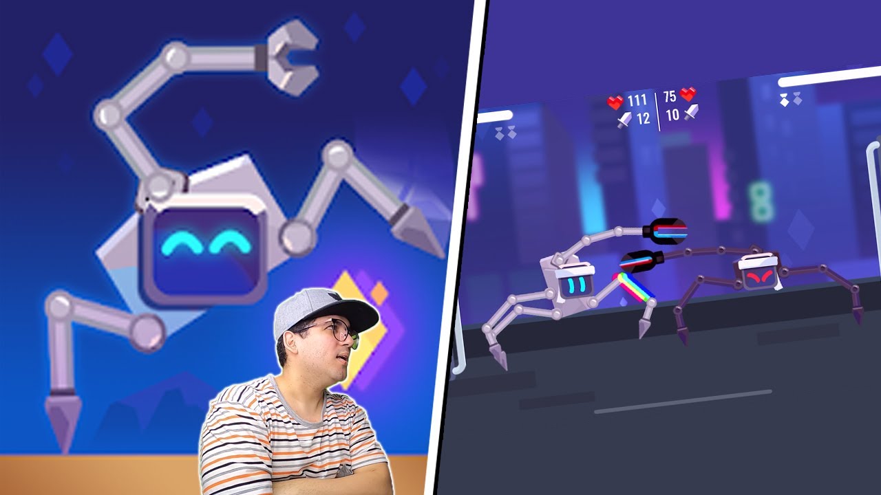 A SUPER BATALHA DAS ARANHAS DE METAL!! (jogos de celular)