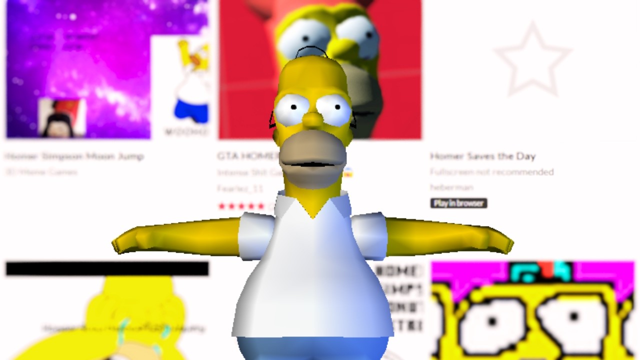 Trying Dumb Itch.io Games | (Homer Edition)