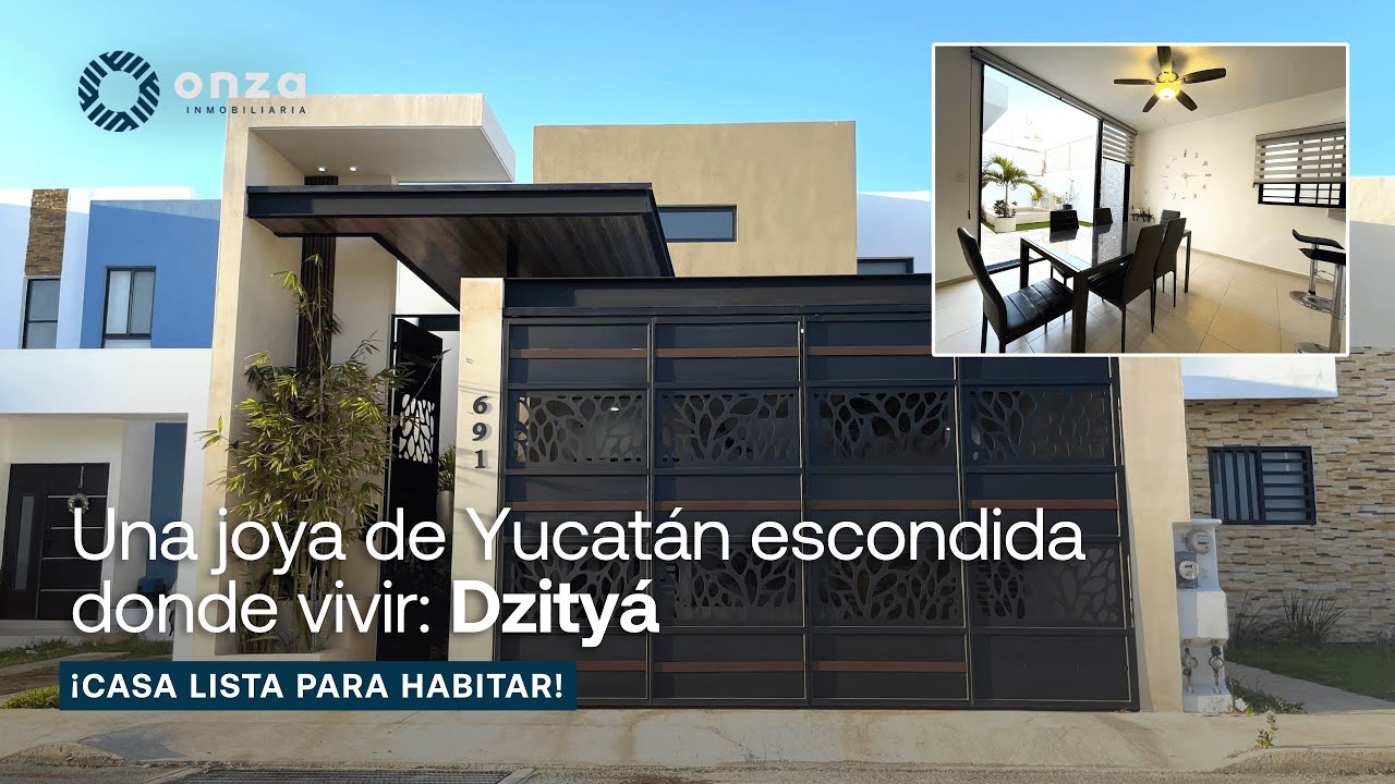 Dzityá, la mejor opción: Casa equipada en venta con PANELES SOLARES 🏡
