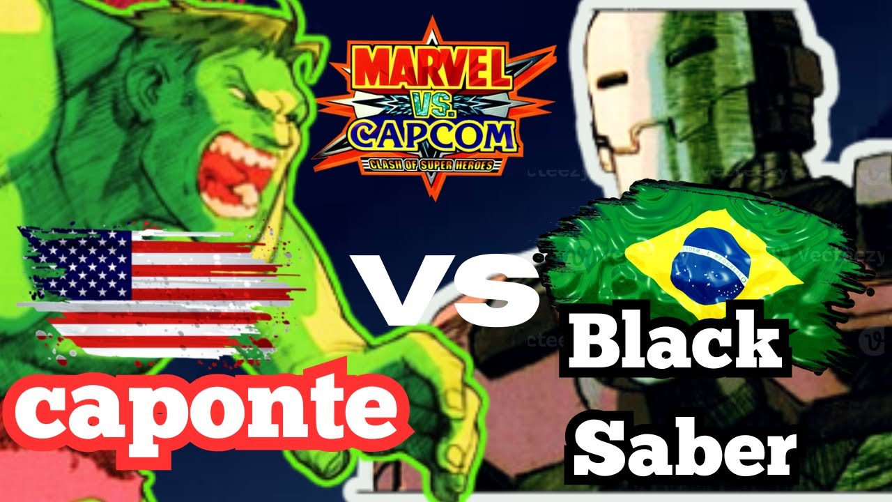 Caponte vs Black Saber - ft 5 - marvel vs capcom. (fightcade)