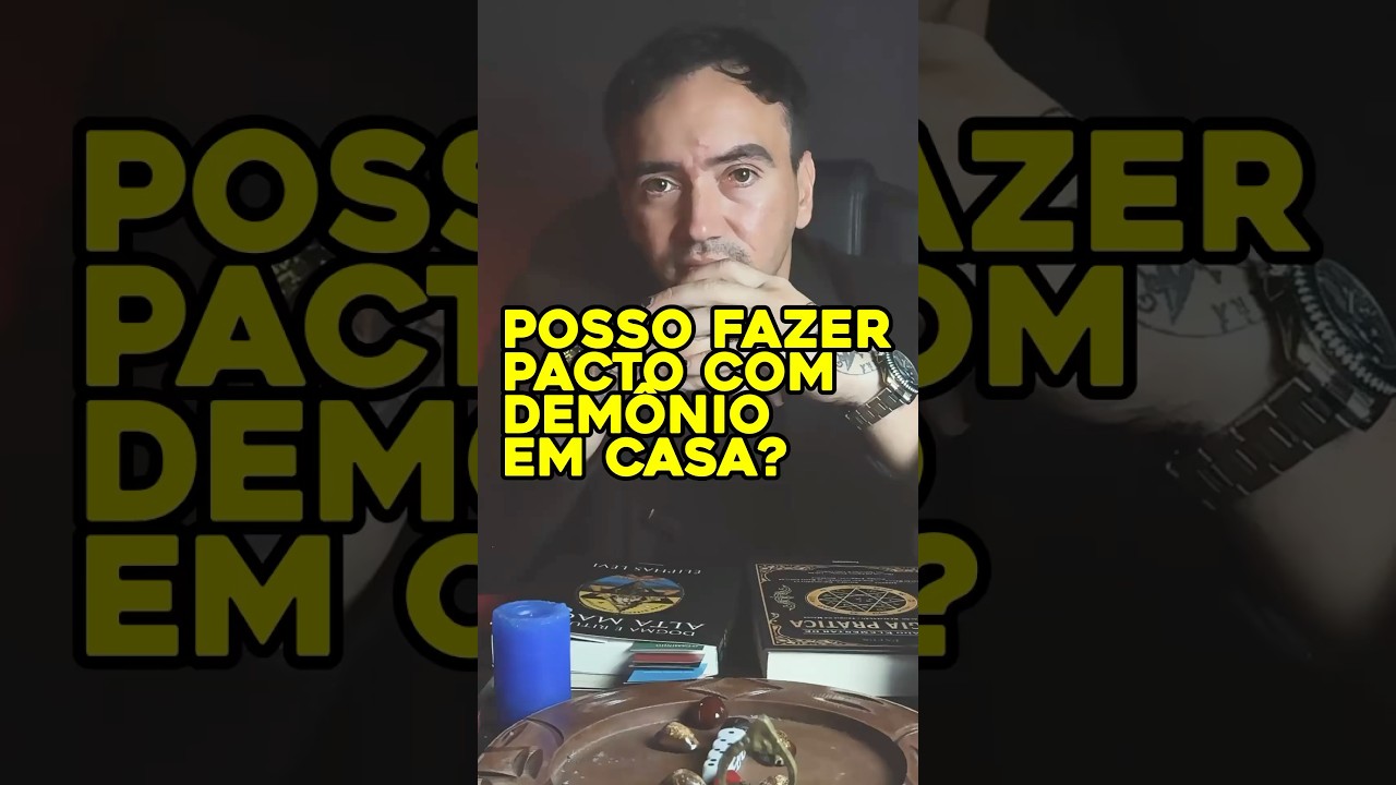 Posso fazer pacto com o dem&ocirc;nio em casa? #satan #bruxo #pacto