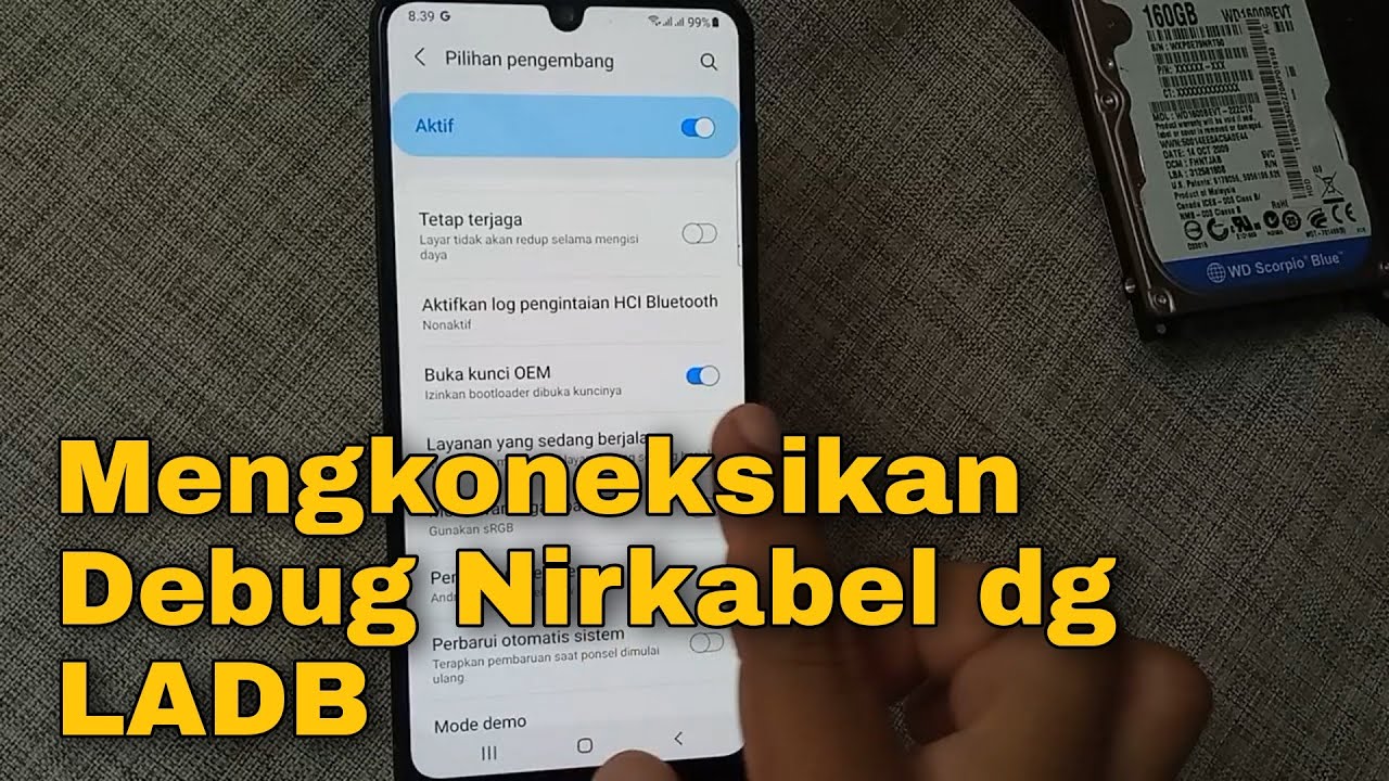 Menghubungkan Debugging Nirkabel dengan LADB di HP Samsung Galaxy M32 M21 A03S M12 M42 M22 One UI 3
