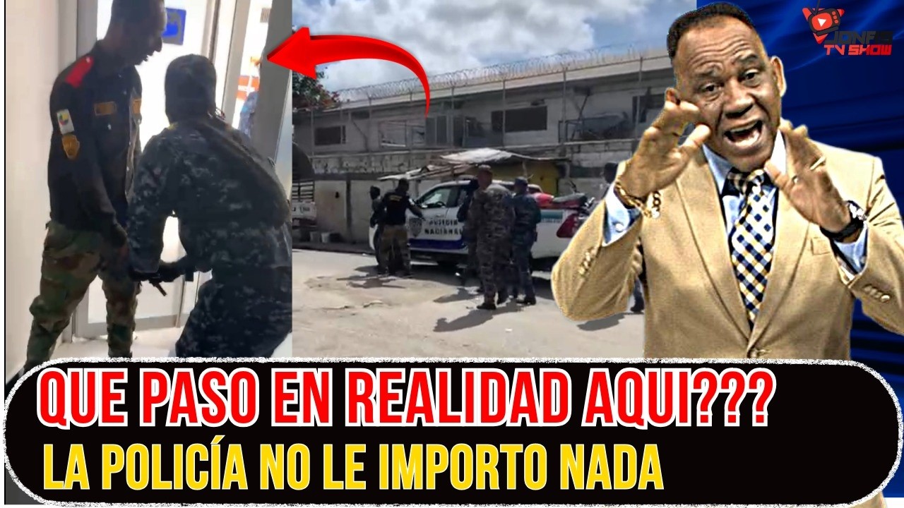 LOS ABUSOS QUE DEBEN CAMBIAR DE LA POLICIA LO SACARON A LA MALA DE UNA BANCA