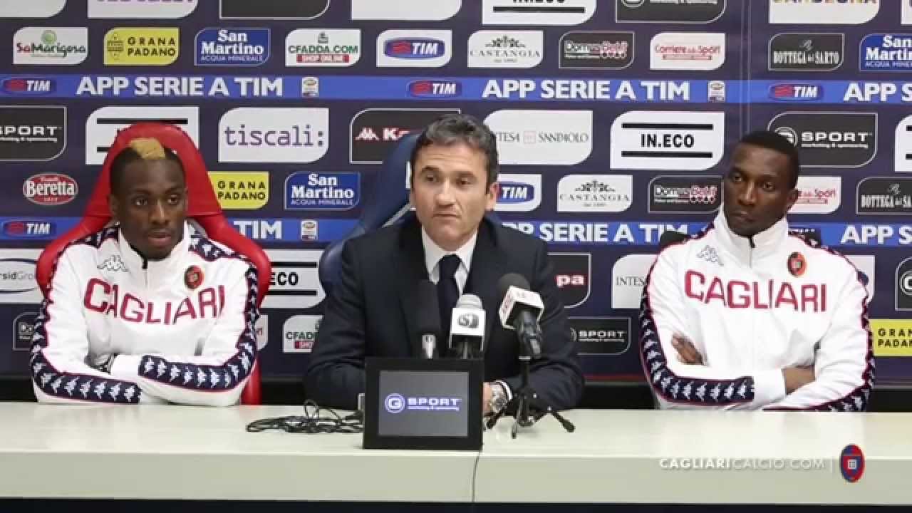 Presentazione Mpoku e Diakit&eacute; 05/02/15 | Cagliari Calcio