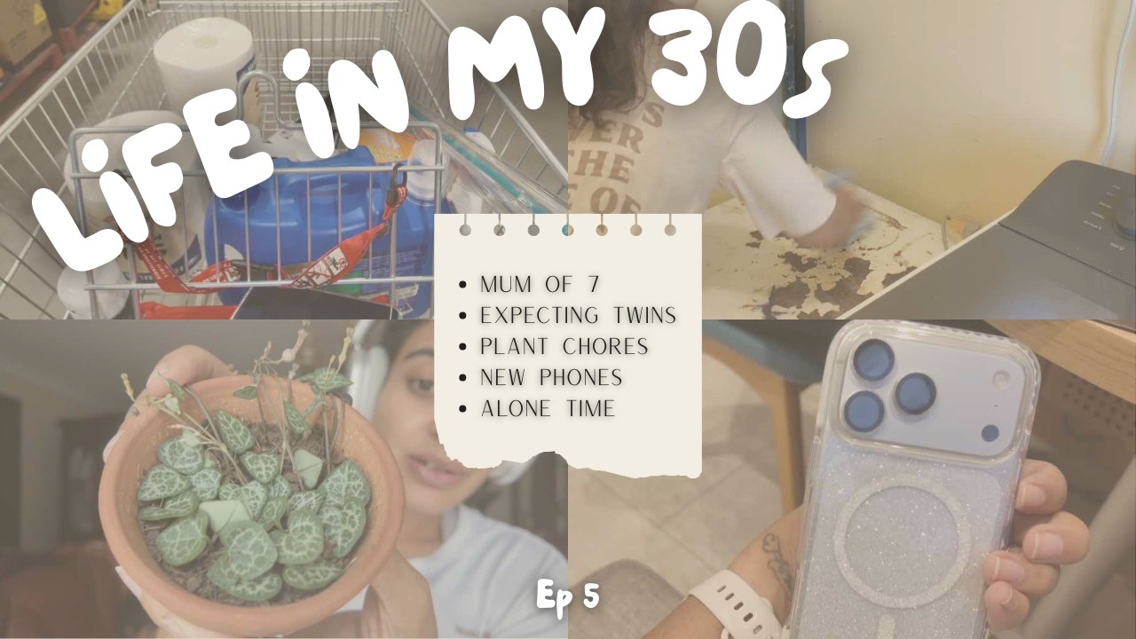 Life in My 30s 🤍 Ep 5  | New Phone, Plant Chores & small laundry project