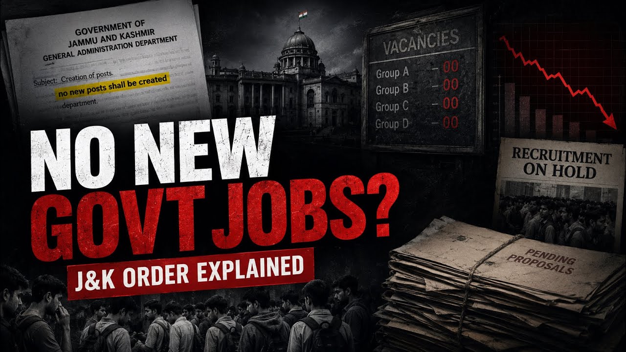 No New Govt Jobs in J&K?😦  New govt Order explained | #jammukashmir #jkssb 