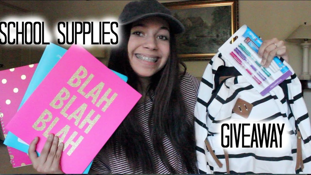 Back To School : Supplies Haul GIVEAWAY 2015!  (CLOSED)