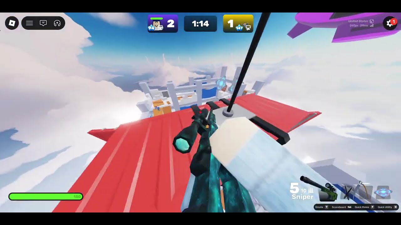 Sniper only 1v1ing in Roblox  Rivals