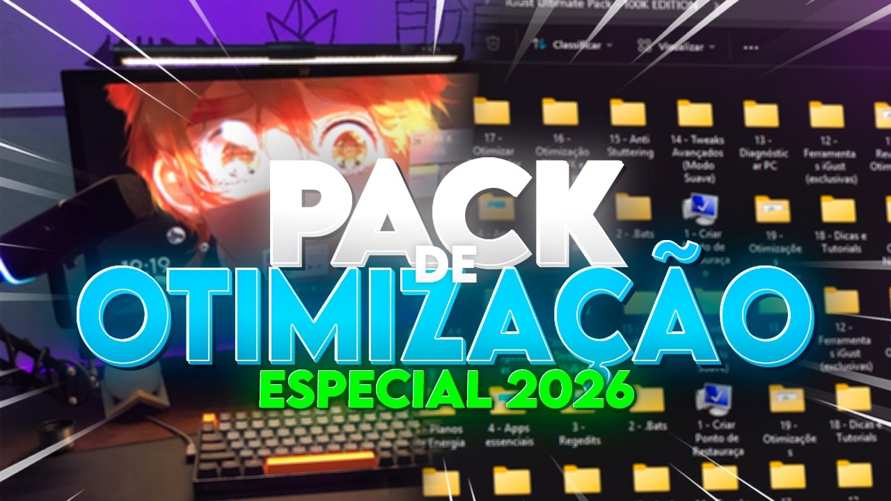 O ÚNICO PACK DE OTIMIZAÇÃO QUE VOCÊ PRECISA!🔥 | ESPECIAL 2026🚀
