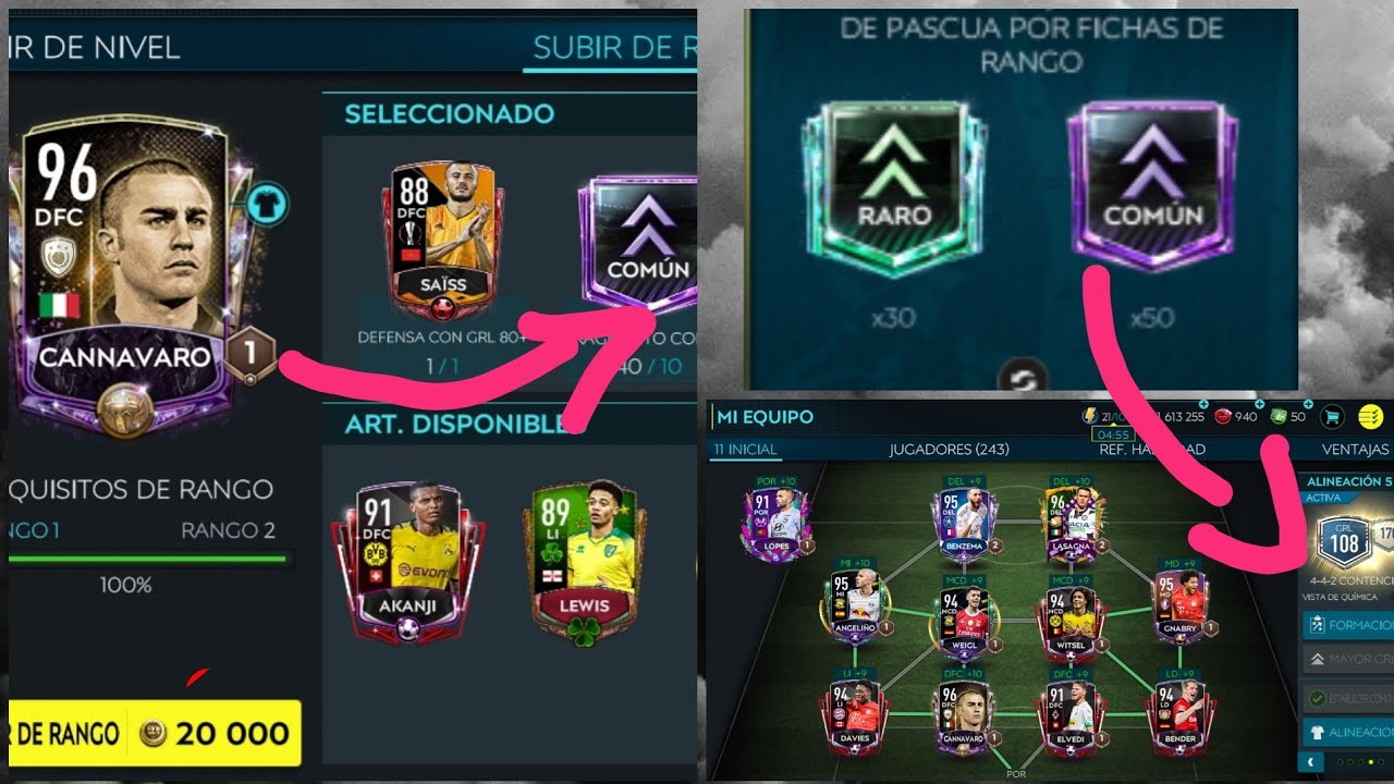 COMO SUBIR EL GRL DE TU PLANTILLA, F&Aacute;CIL Y R&Aacute;PIDO CON FRAGMENTOS | RARO | COM&Uacute;N | FIFA MOBILE 20|