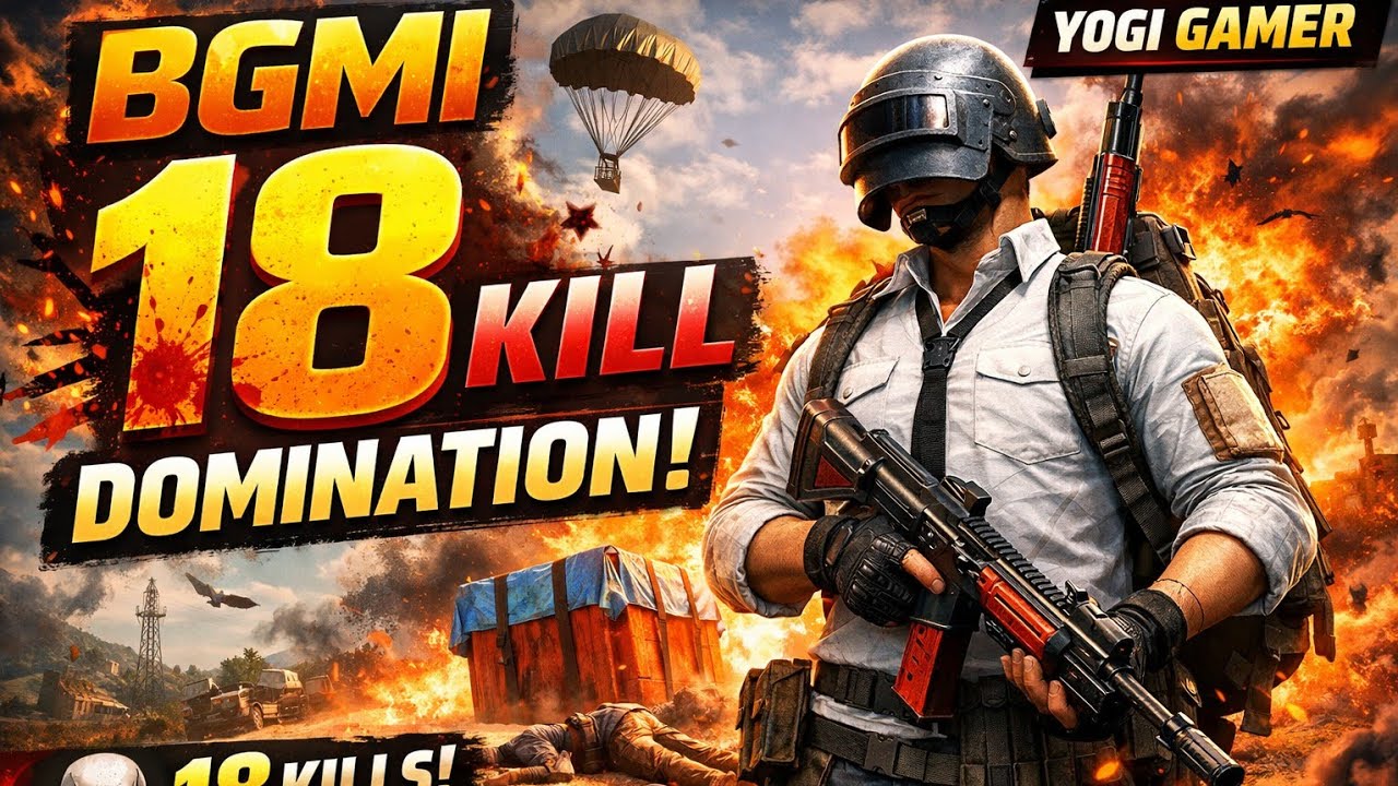BGMI में 18 Kills 🔥 Yogi Gamer ka Brutal Domination | Full Squad Wipe Gameplay 😱February 13, 2026