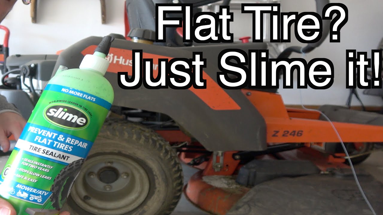Fixing a flat tire | Slime tire filler how to and review
