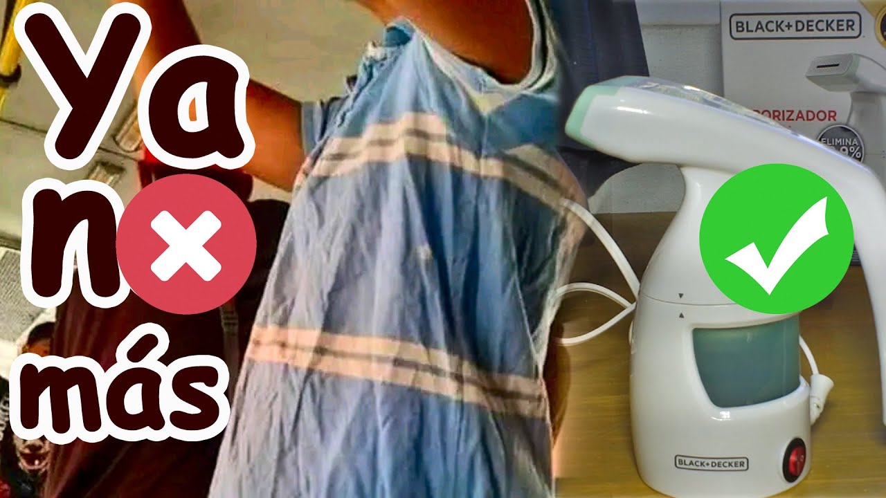Vaporizador de ropa portátil Black and Decker.
