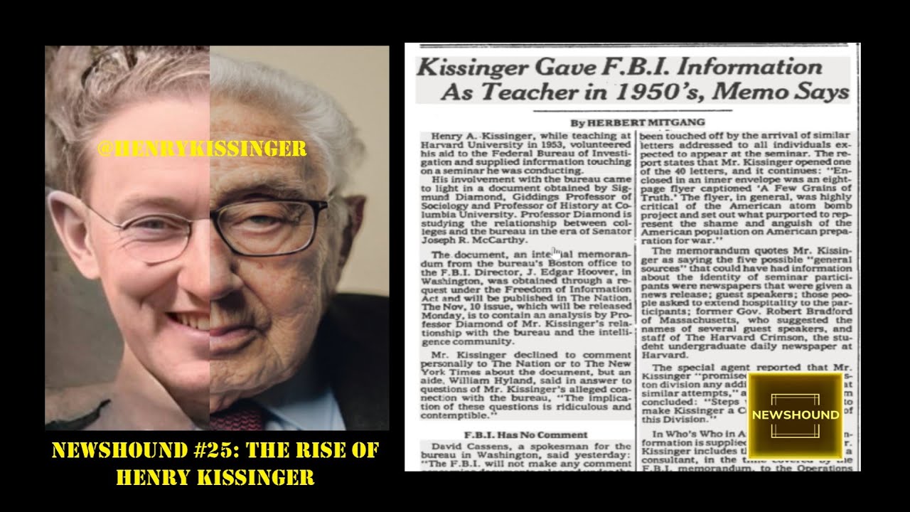 NEWSHOUND #25 - The Rise of Henry Kissinger with @JohnnyVedmore