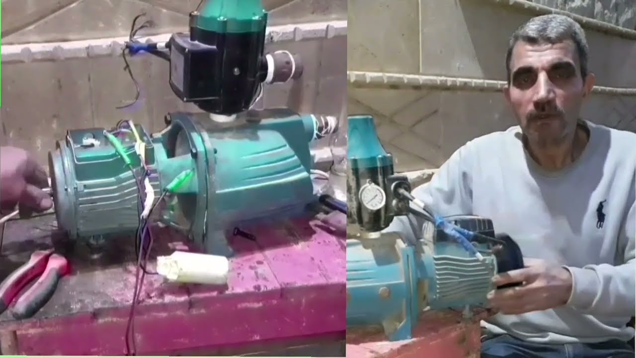 ساقية  موتور المياه جديدة والموتور مزرجن وقافش