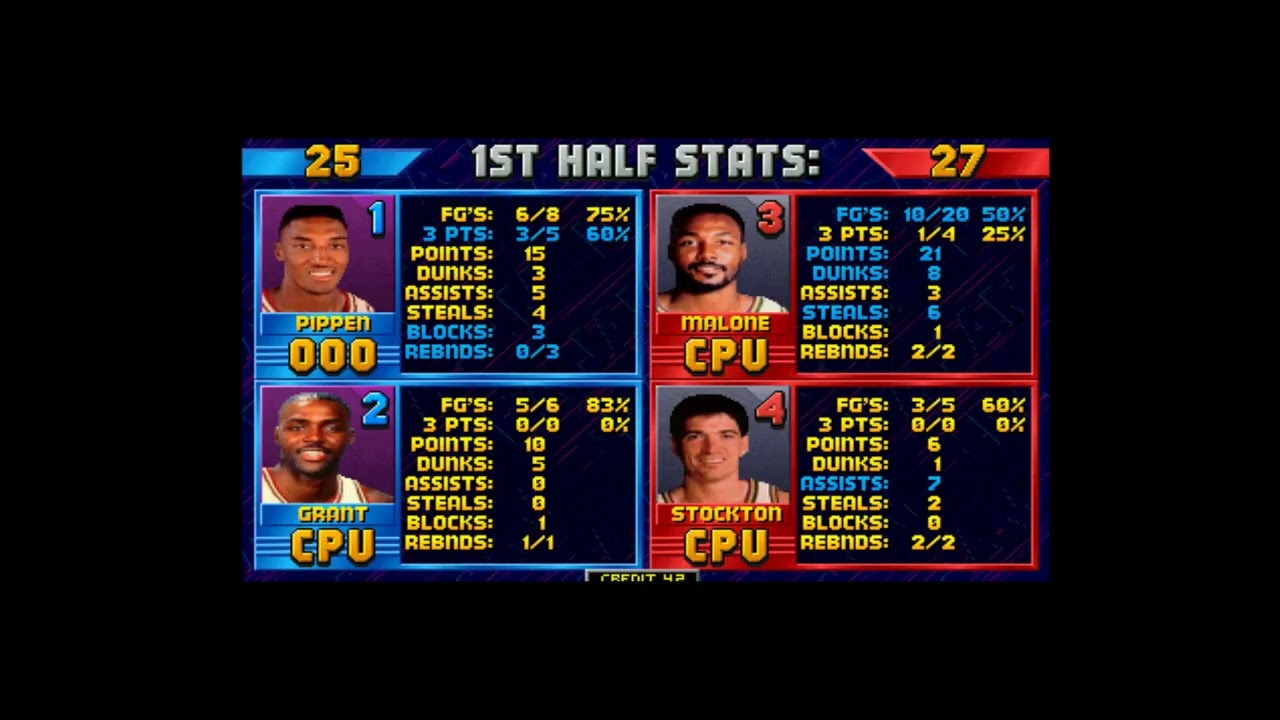 NBA Jam: Chicago Bulls Vs Utah Jazz (MAME) Bulls Season Game 45