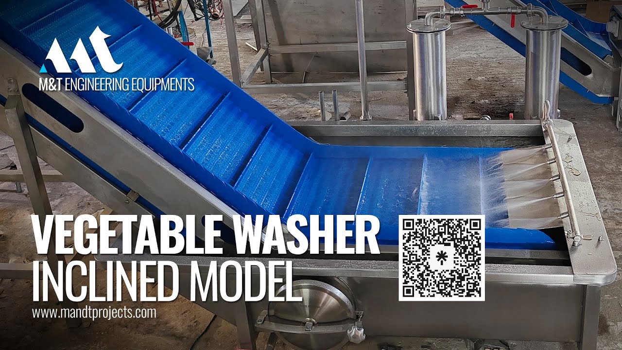Dip Elevator, Vegetable Dip Washer, Inclined Conveyor, Loading Conveyor, #vegetabletransferconveyor