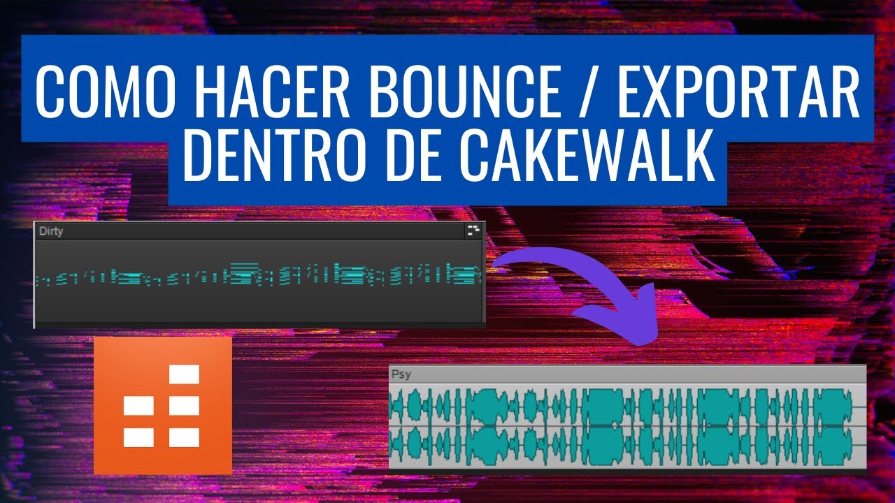 Como Exportar, Renderizar Dentro de Cakewalk / Bounce 🎚️🎹