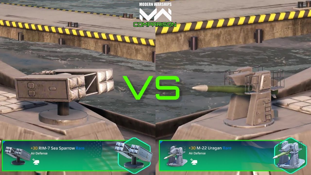 M-22 Uragan VS RIM-7 Sea Sparrow | Air Defense Comparison | Modern Warships