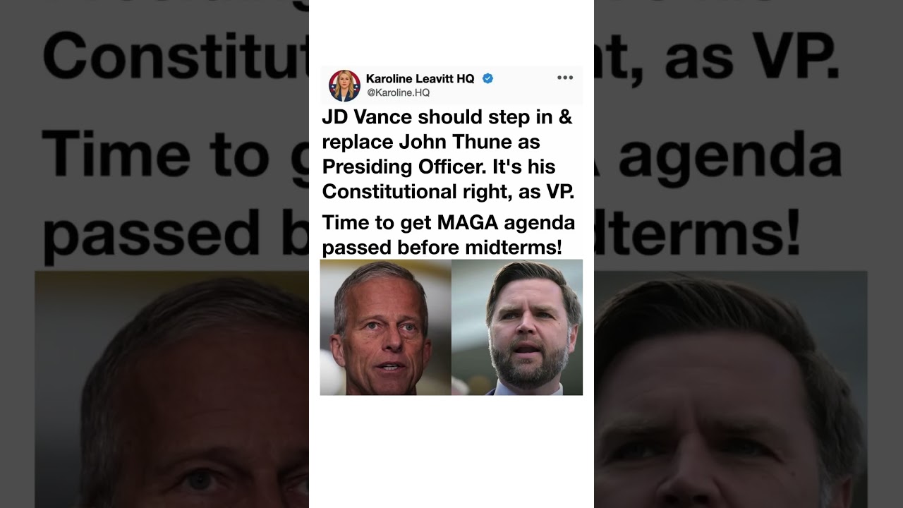 JD Vance vs John Thune? Senate Leadership Debate Explodes 🇺🇸