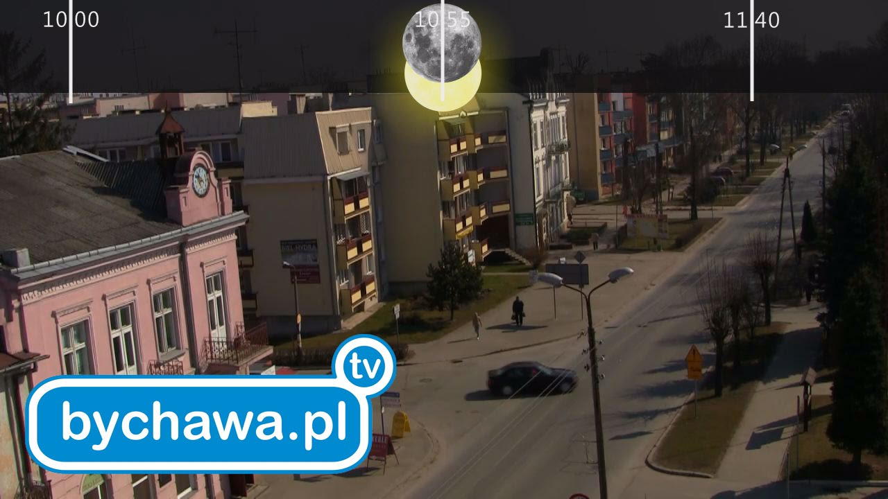 Zaćmienie Słońca w Bychawie
