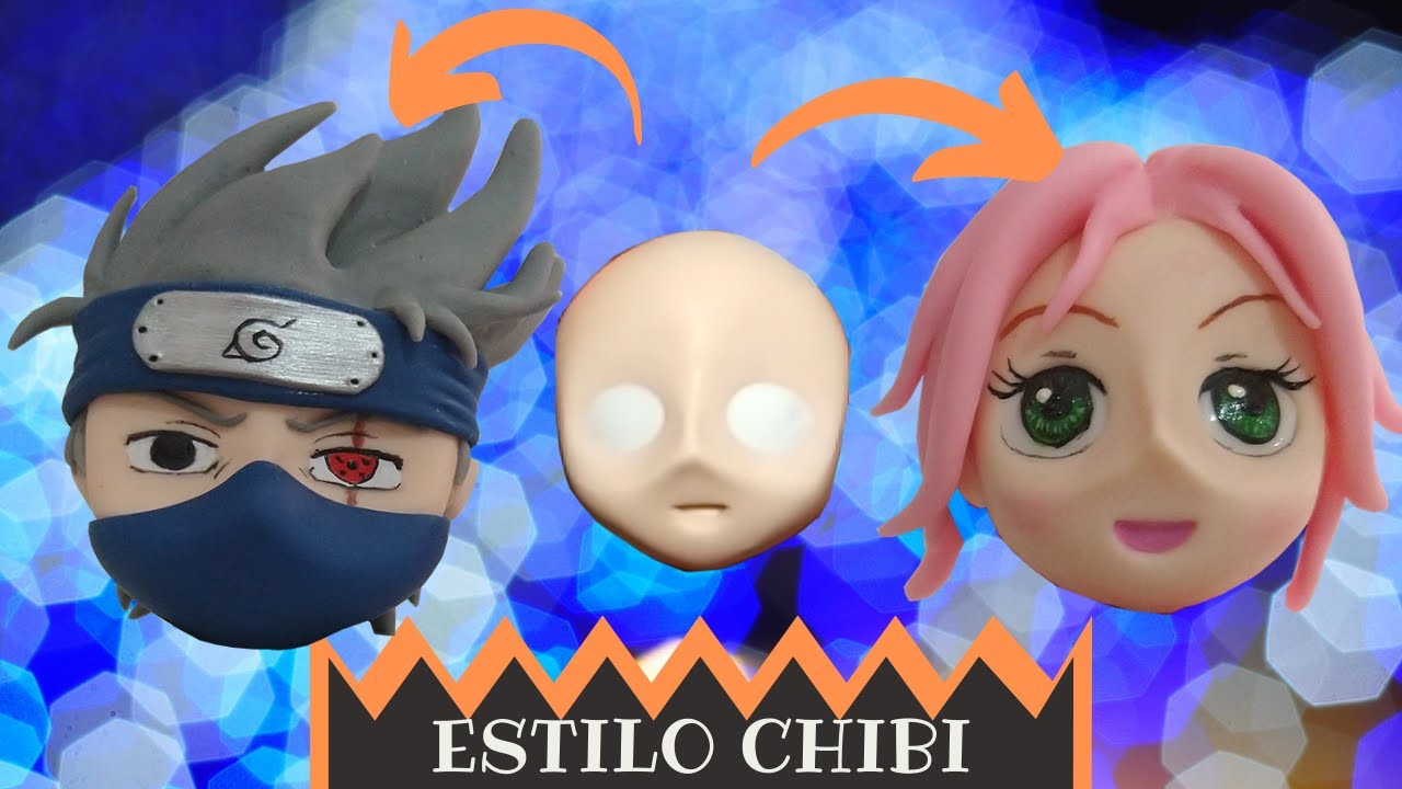 Como Fazer Cabeça Estilo CHIBI em BISCUIT do ZERO!!