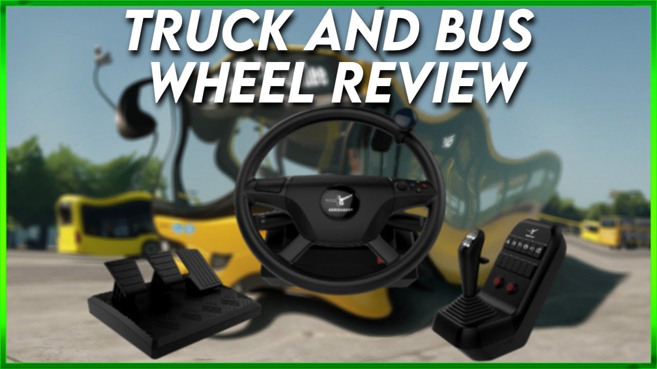 Aerosoft Truck & Bus Wheel Review + Unboxing Test On OMSI 2 The Bus And Euro Truck Simulator