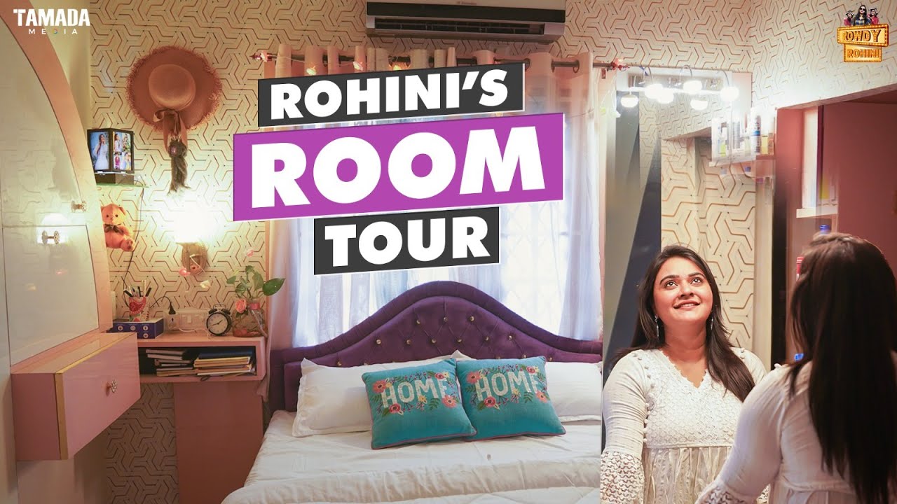 Rohini's Room Tour || My Bedroom Tour || How I decorated My Room 🏠🛌 || Rowdy Rohini || Tamada Media