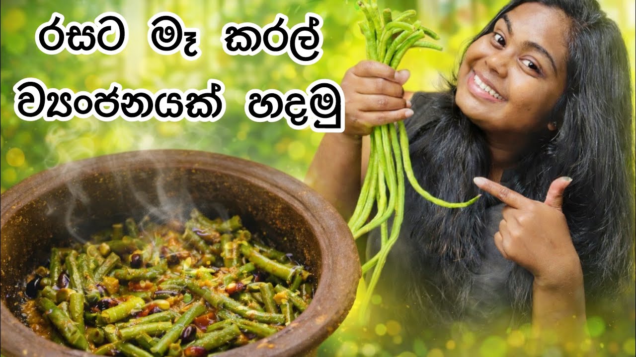 දැක්ක ගමන් කන්න හිතෙන රසම රස මෑකරල් ව්‍යංජනයක් හදමු | Long Beans Curry 