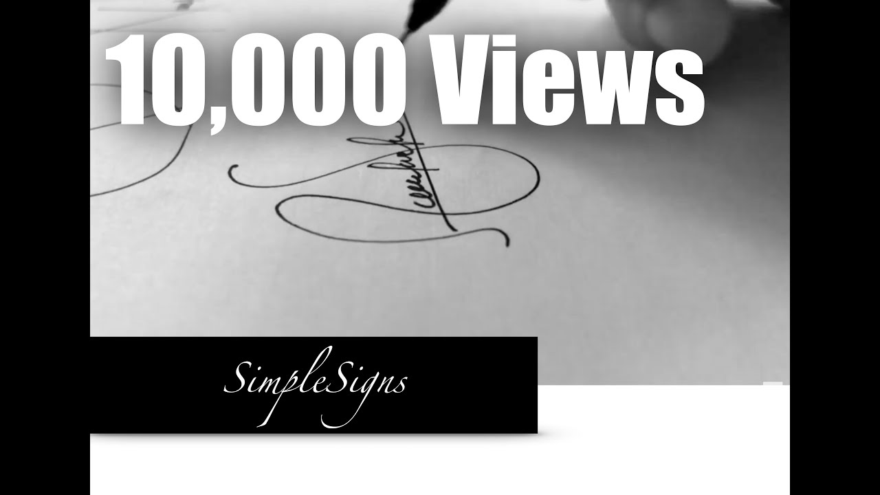 Draw a Stylish Signature starting with letter 