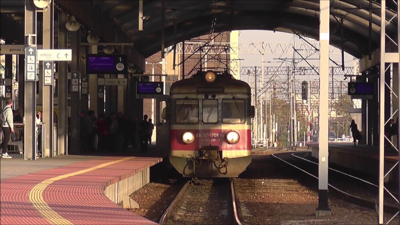 Katowice dworzec PKP || Koleje Śląskie & PKP IC + nagranie zapadającego zmierzchu