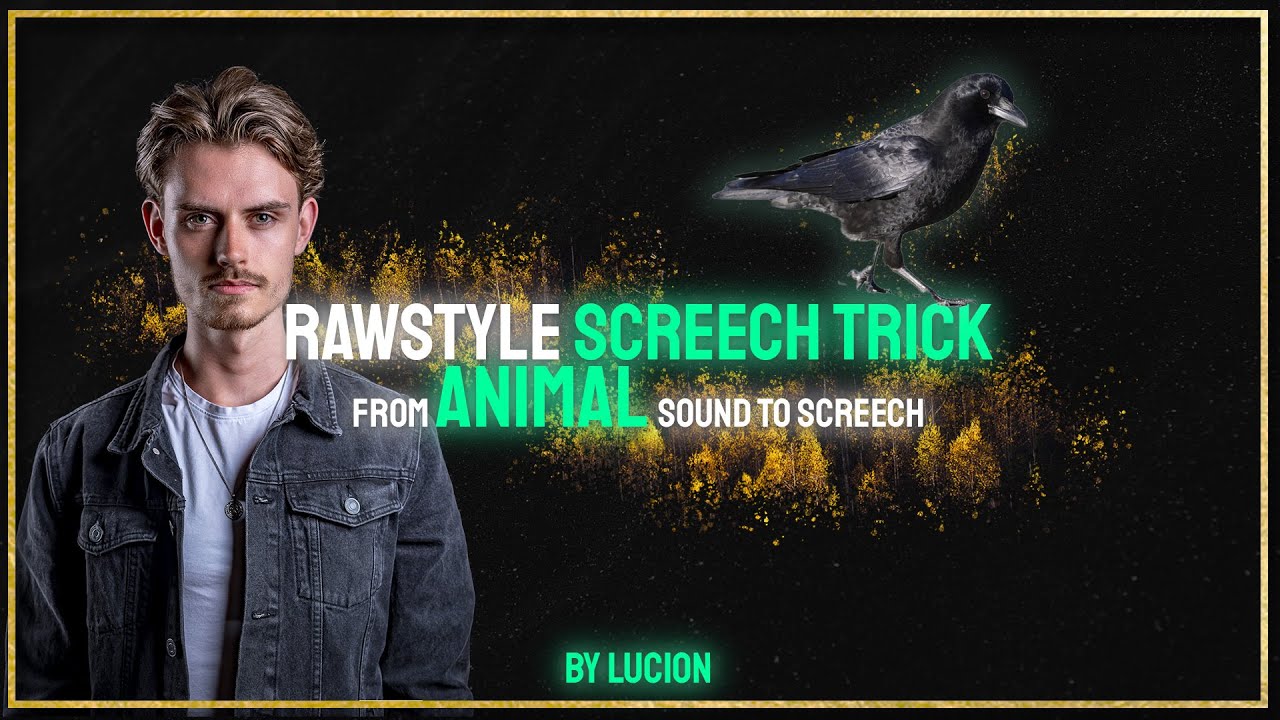 RAWSTYLE SCREECH TUTORIAL🐦‍⬛ [from animal to screech by: Lucion]