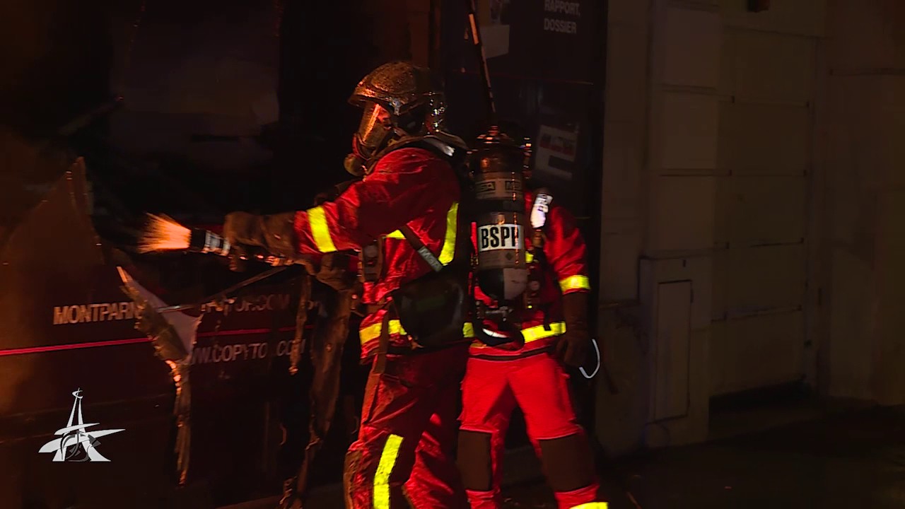 Feu de magasin d'imprimerie Paris15e