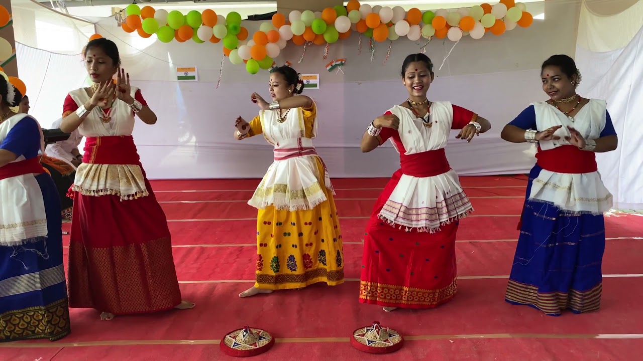 Assamese patriotic dance performance