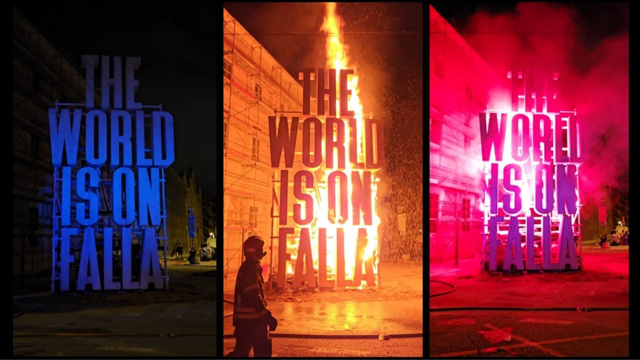 Spain Valencia Fallas 2025 Cremà falla Mossèn Sorell - Corona #valencia #fallas2025 #fallas