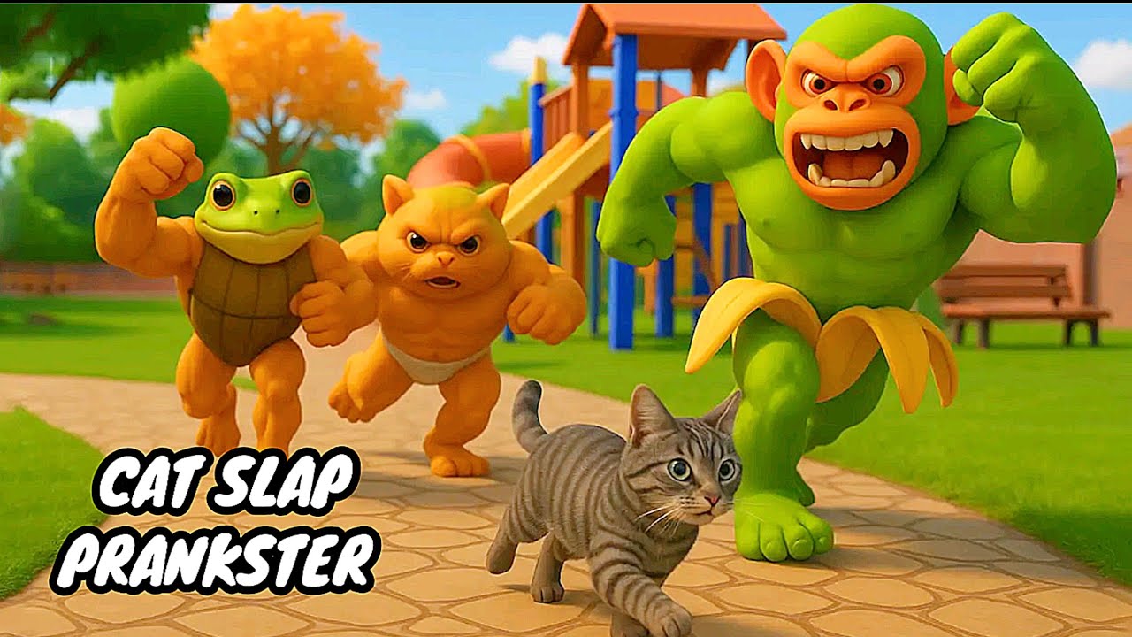 Cat slap prankster escape run gameplay