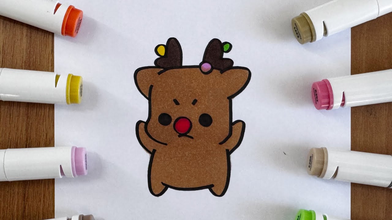 Como dibujar al Ciervo Chiristmas de 99 noches en el bosque ( Roblox )