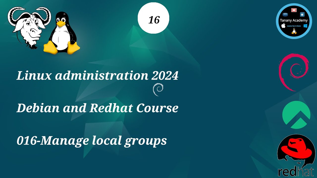 016-Manage local groups - Linux Course 2024