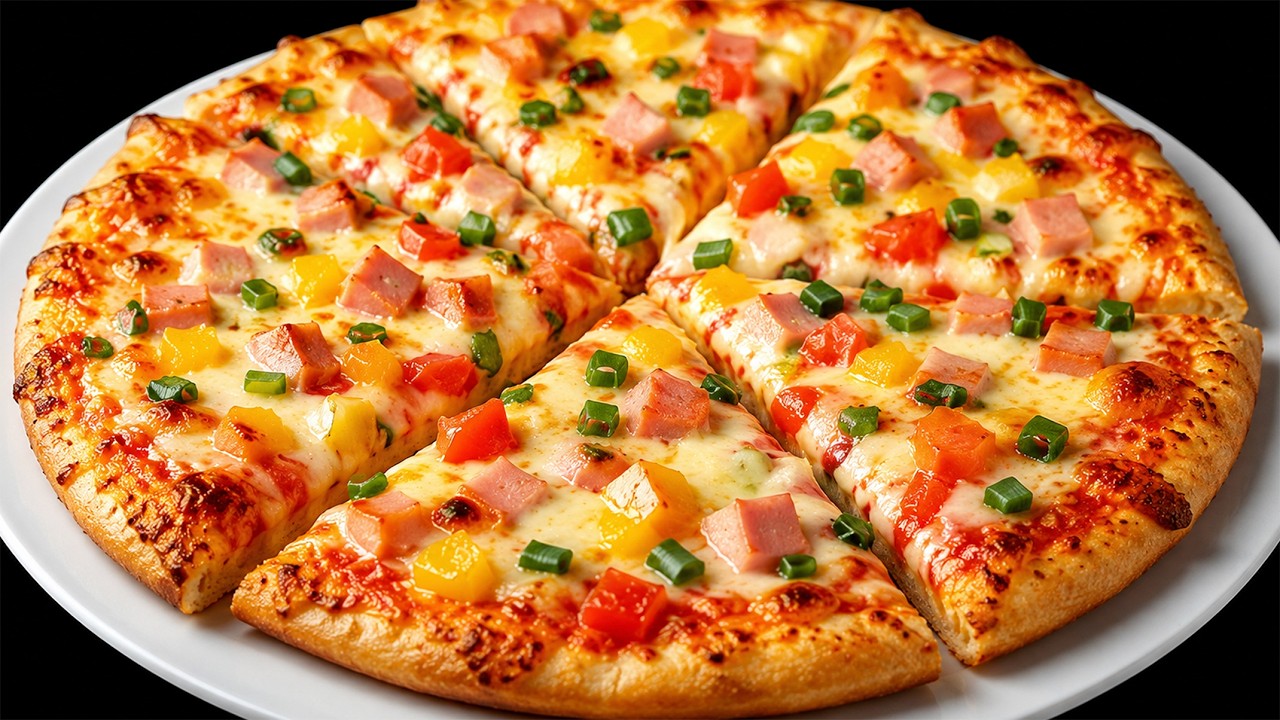 Just slice a few toasts into pan! A quick and delicious pizza in minutes!