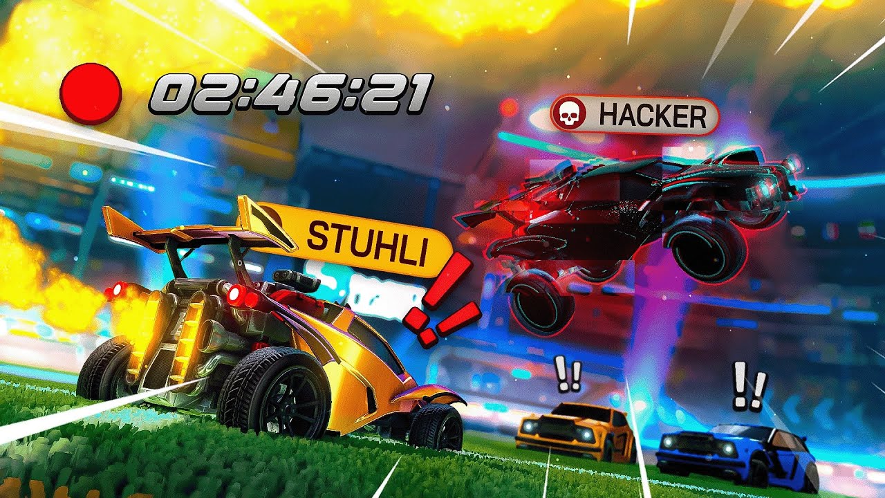 ICH spiele Rocket League, BIS jemand HACKT!