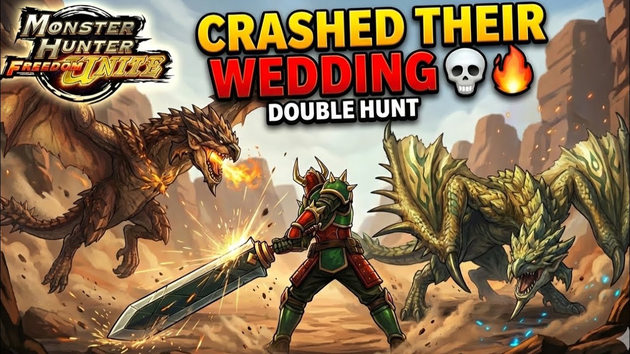 I CRASHED RATHALOS & RATHIAN’S WEDDING 💀🔥 | Double Hunt | Monster Hunter Freedom Unite