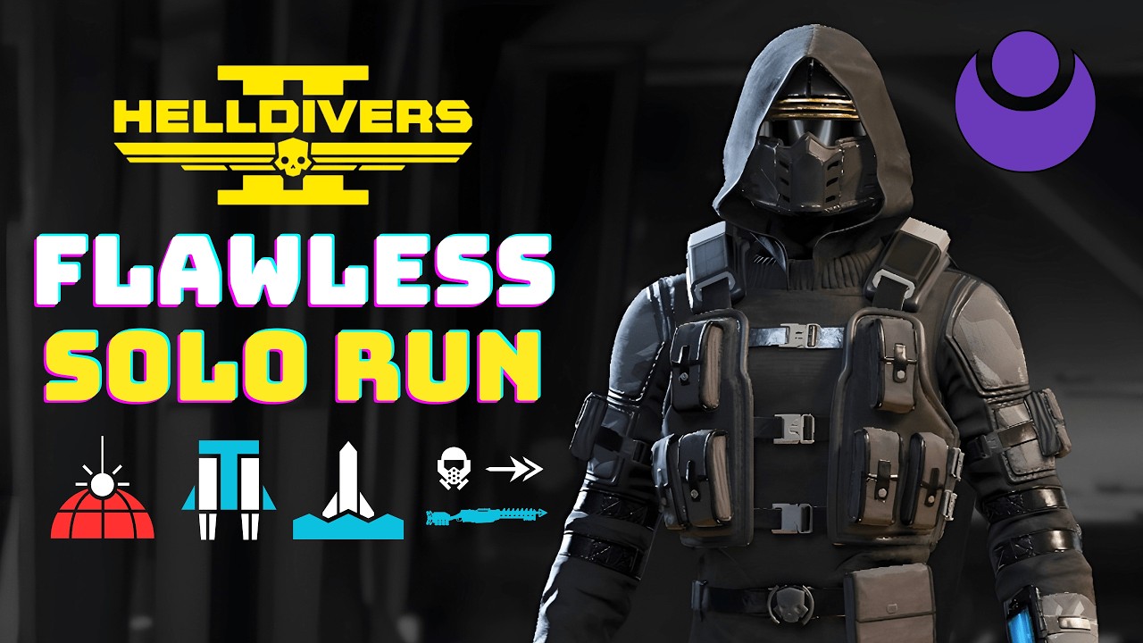 Helldivers 2: Flawless Solo Run - No Damage Taken / No Alarms / Full Map Clear / Max Difficulty