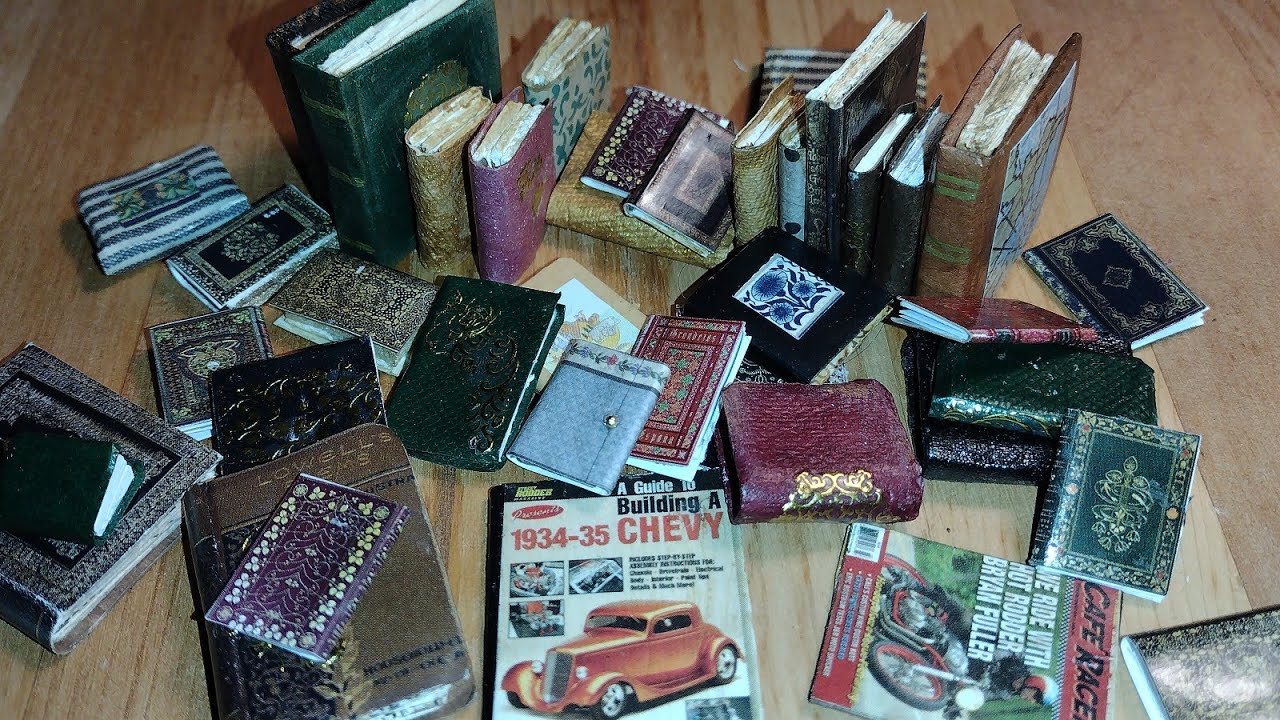 Make DOLLHOUSE BOOKS from ANYTHING