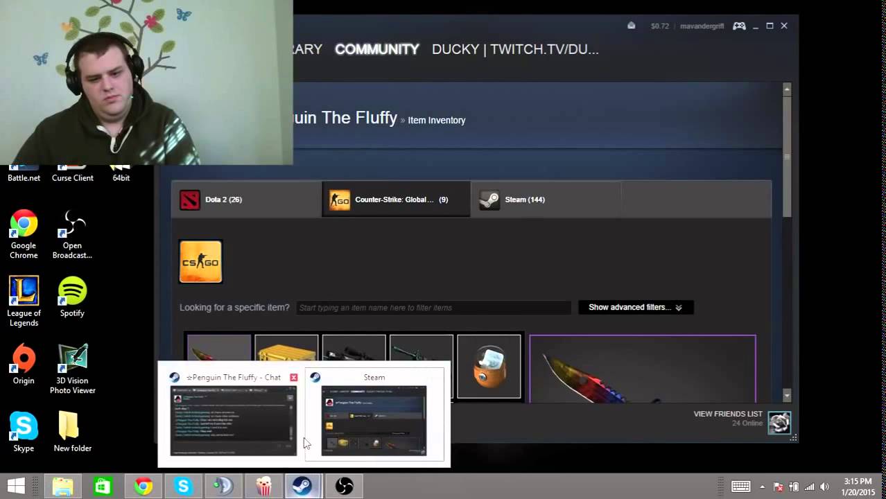 SCAMMERS CSGO :Guy gets scammed for $3000 Knife
