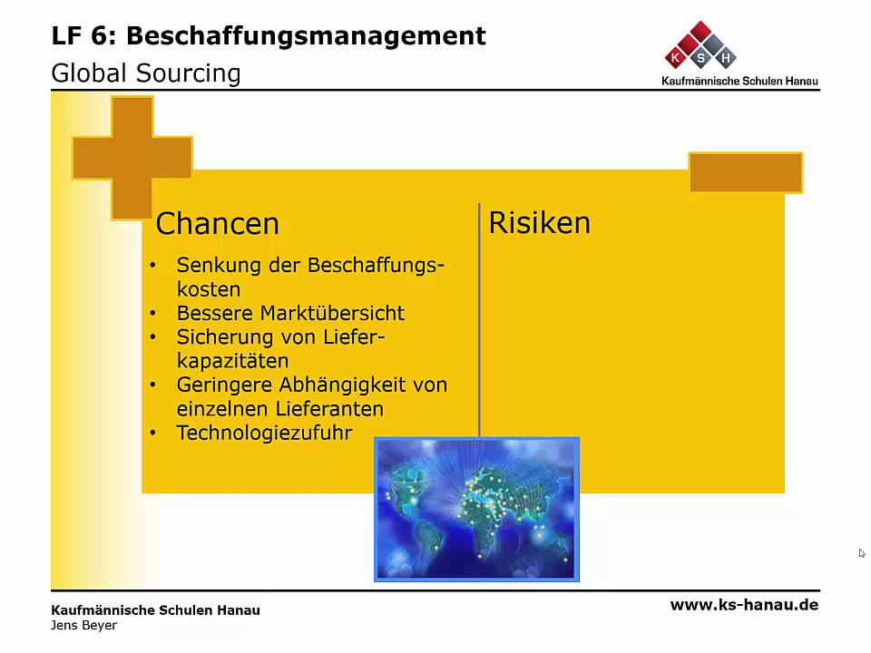 BWL - Beschaffung - Global Sourcing im Einkauf