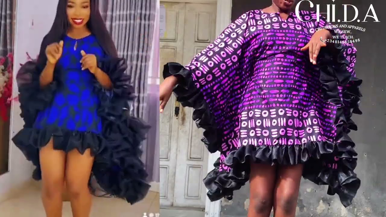 Bubu Gown with side Ruffles. #beginnerfriendly  #detailedvideo  #kaftan 