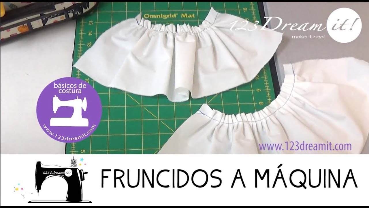Fruncidos a máquina - Como coser paso a paso