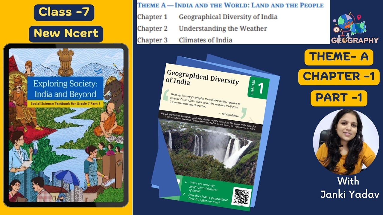 Class 7 SST |  Chapter 1 |  Geographical Diversity of India | Part 1 | Theme A