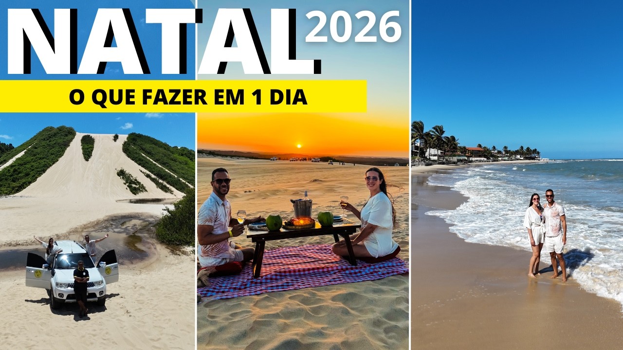 O QUE FAZER 1 DIA EM NATAL | 4X4 ROTA DOS NATIVOS COM PIQUENIQUE NAS DUNAS | Lagoa do Carcará